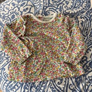 Baby Boden Multicolor Floral Long Sleeve Tee